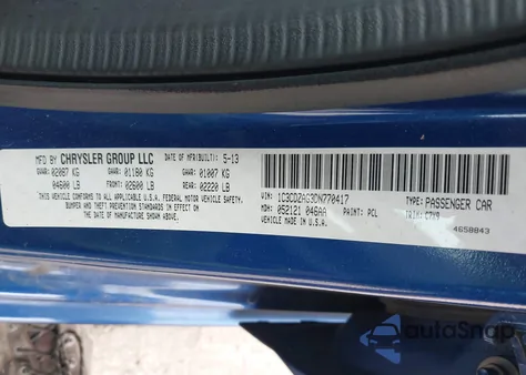 2013 Dodge Avenger Se V6 from USA, damaged, VIN 1C3CDZAG3DN770417